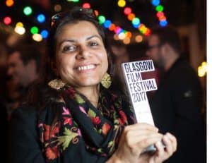 Alankrita Shrivastava with the Glasgow Film Festival Award